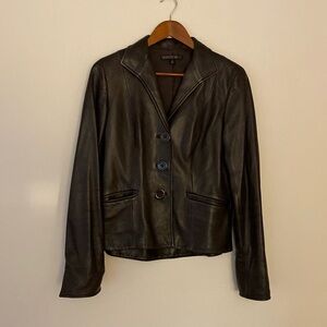 Lafayette 148 Soft Leather Blazer